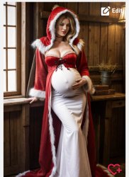 mrs Claus is expecting Meme Template