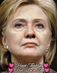Hillary Heart Throb I'm in Love Meme Template