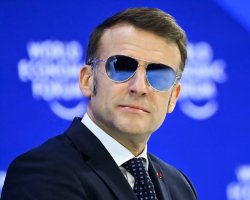 Macron Davos TopGun Meme Template