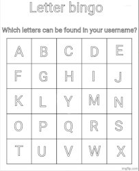Letter bingo Meme Template