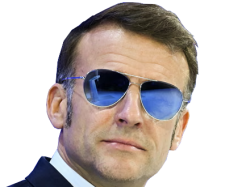 Sunglasses Macron Meme Template