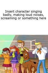 Mystery Gang covers their ears at what? Meme Template