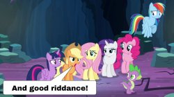 Applejack good riddance template Meme Template