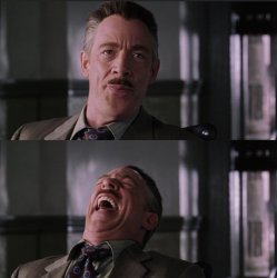 Spiderman laugh Meme Template