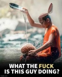 what the fûck is this guy doing Meme Template