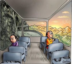 Bus Sad and Happy Meme Template