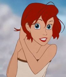Ariel short hair Meme Template