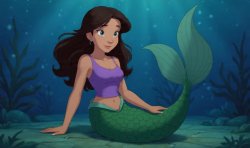 Ariel and Nani Pelekai Fusion Meme Template