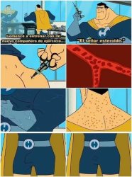 Capitanazo esteroides Meme Template