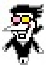 low quality spamton Meme Template