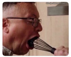 Rich licking batter off the whisk. Meme Template