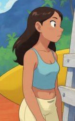 Nani Pelekai in Pokemon Style Meme Template