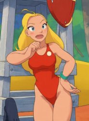 Blonde Lifeguard in Pokemon Style Meme Template