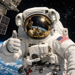 astronaut thumbs up Meme Template