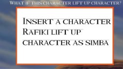 what if this character lift up blank ? Meme Template