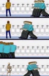 Urinal Guys Meme Template