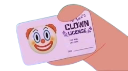 Clown Liscene Meme Template
