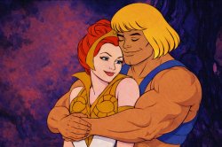 He-Man hugs Teela Meme Template