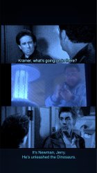 Kramer what’s going on blue Meme Template