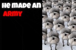 he made an army Meme Template