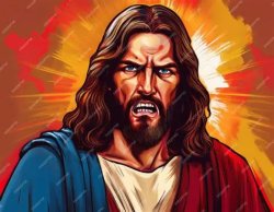 Jesus mad Meme Template