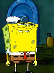 SpongeBob grin Meme Template