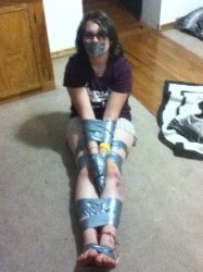 Tied up sat on the floor Meme Template