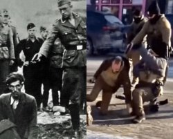 Donald Trump's ICE agents vs. Hitler's Gestapo Meme Template