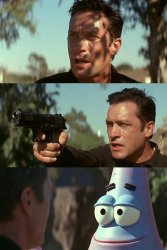 Patrick stops man Meme Template