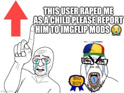 This user is a Pedophile! Meme Template