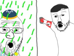 Nazi Gassing Jew Meme Template