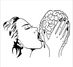 Brain lick Meme Template