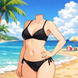 headless hot anime girl Meme Template