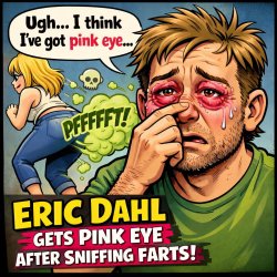 Eric Dahl has pink eye after sniffing farts Meme Template