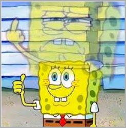 Sponge Bob Middle Finger Meme Template