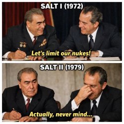 Create a meme about the tresty SALT 1 and SALT 2 Meme Template