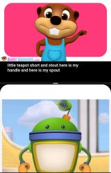 Billy the beaver meets bot Meme Template