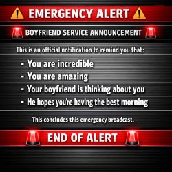 ⚠️ EMERGENCY ALERT ⚠️  BOYFRIEND SERVICE ANNOUNCEMENT  This is a Meme Template