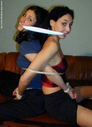 2 people roped together Meme Template