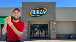 Guy Eating Runza Meme Template