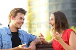 Boy and Girl Talking Meme Template