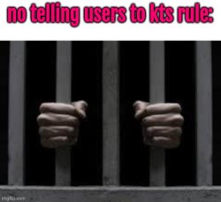 no telling users to kts rule Meme Template