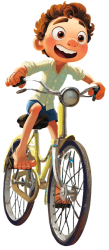Luca Paguro Riding on a Ride Meme Template