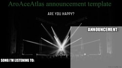 New announcement template Meme Template