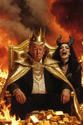 Mammon King Trump Evil Demon MAGA Meme Template