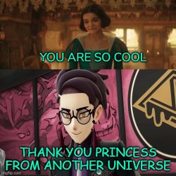 Corbeau meets princess who Meme Template