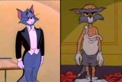 fancy tom sad tom Meme Template