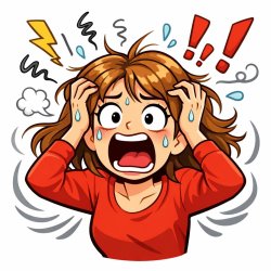 A woman who panics Meme Template