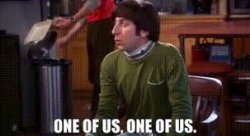 One of us (Big Bang Theory) Meme Template