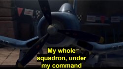My whole squadron... under my command Meme Template